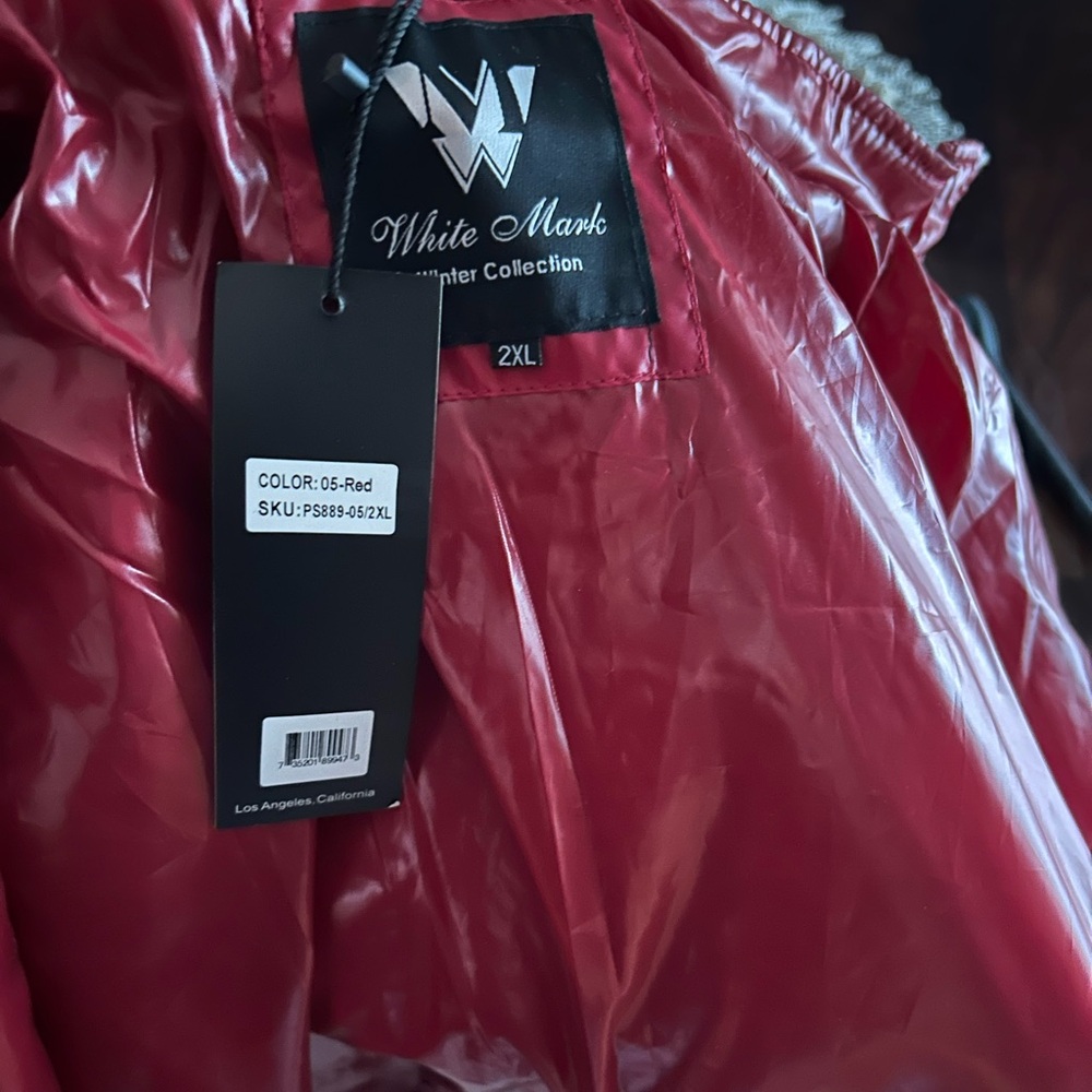 Brand NEW with tags White Mark red puffer jacket